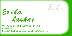 erika laskai business card